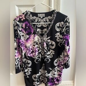 JM collections petite medium blouse